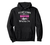 Non una festa fino a quando una ragazza Madison non cammina nel Wisconsin nel Midwest Felpa con Cappuccio