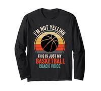 Non Urlare Solo la Voce del Mio Allenatore di Basket per Gli Allenatori Sport Maglia a Manica