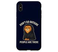 Non uscire Le persone ci sono introversi sarcastici irritabili Custodia per iPhone XS Max