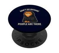Non uscire Le persone ci sono introversi sarcastici irritabili PopSockets PopGrip Adesivo