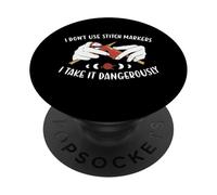 Non uso pennarelli per punti, lo prendo pericolosamente a maglia PopSockets PopGrip Adesivo