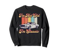 Non Vecchia, Solo Classica, Divertente, Auto Vintage da Uomo e da Donna Felpa