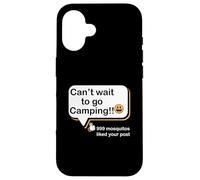 Non vedo l'ora di andare in campeggio 999 Le zanzare hanno apprezzato il tuo camper post Custodia per iPhone 16