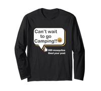 Non Vedo l'ora di Andare in Campeggio 999 Le zanzare Hanno apprezzato Il Tuo Camper Post Maglia a Manica