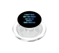 Non vedo l'ora di invecchiare, divertente, umorismo anziano PopSockets PopGrip per MagSafe