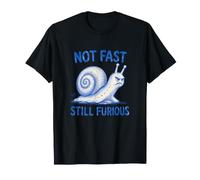 Non Veloce Ancora Furioso Snail Pace Arrabbiato Lento Escursionismo in Maglietta