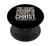 Non vergognarsi Gesù Vangelo Romani 1:16 Christian PopSockets PopGrip Adesivo