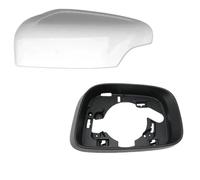 Non Verniciato Esterno Bianco Sinistra Lato Destro Retrovisore Ala Specchio Tappo Di Copertura Telaio Trim Set Custodia Per Volvo XC60 2009-2013(Bianca,LH)