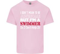 Non Voglio Dire Che Sono Un Nuotatore Maglietta Per Bambini Ragazzi E Ragazze