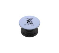 Non voglio essere dove le persone sono creature e ragazze PopSockets PopGrip Adesivo
