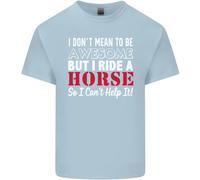 Non Voglio Essere Io Cavalco Un Cavallo Maglietta Per Bambini Ragazzi E Ragazze