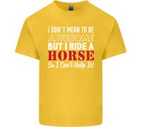 Non Voglio Essere Io Cavalco Un Cavallo Maglietta Per Bambini Ragazzi E Ragazze