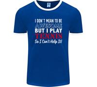 Non Voglio Essere Ma Gioco A Tennis Uomo Ringer T-Shirt FotL
