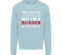 Non Voglio Essere Ma Sono Runner Running Uomo Felpa Maglione