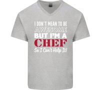 Non Voglio Essere Ma Sono Un Cuoco Maglietta In Cotone A V