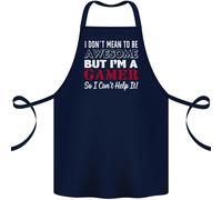 Non Voglio Essere Ma Sono Un Giocatore Grembiule In Cotone 100% Biologico