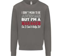 Non Voglio Essere Ma Sono Un Manager Rugby Uomo Felpa Maglione