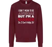 Non Voglio Essere Ma Sono Un Manager Rugby Uomo Felpa Maglione