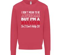 Non Voglio Essere Ma Sono Un Manager Rugby Uomo Felpa Maglione