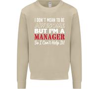 Non Voglio Essere Ma Sono Un Manager Rugby Uomo Felpa Maglione