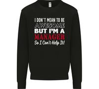 Non Voglio Essere Ma Sono Un Manager Rugby Uomo Felpa Maglione