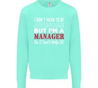 Non Voglio Essere Ma Sono Un Manager Rugby Uomo Felpa Maglione