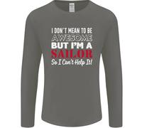 Non Voglio Essere Ma Sono Un Marinaio Che Naviga Maglietta A Maniche Lunghe Uomo