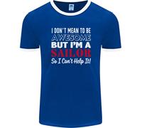 Non Voglio Essere Ma Sono Un Marinaio Che Naviga Uomo Ringer T-Shirt FotL
