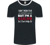 Non Voglio Essere Ma Sono Un Marinaio Che Naviga Uomo Ringer T-Shirt FotL