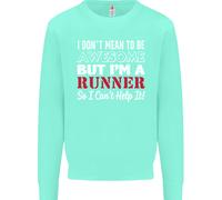 Non Voglio Essere Ma Sono Un Runner Felpa Per Bambini