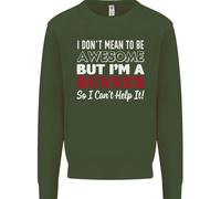 Non Voglio Essere Ma Sono Un Runner Felpa Per Bambini