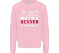 Non Voglio Essere Ma Sono Un Runner Felpa Per Bambini