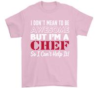 Non Voglio Essere Ma Sono Una Maglietta Da Chef Uomo 100% Cotone
