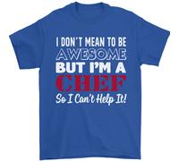 Non Voglio Essere Ma Sono Una Maglietta Da Chef Uomo 100% Cotone