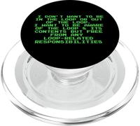 Non voglio essere nel loop Divertente Snarky programmatore PC PopSockets PopGrip per MagSafe