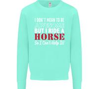 Non Voglio Essere Un Cavallo Da Equitazione Felpa Per Bambini