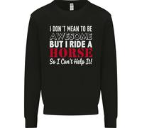 Non Voglio Essere Un Cavallo Da Equitazione Felpa Per Bambini