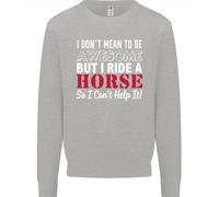 Non Voglio Essere Un Cavallo Da Equitazione Felpa Per Bambini