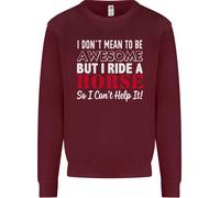 Non Voglio Essere Un Cavallo Da Equitazione Felpa Per Bambini