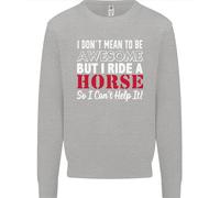 Non Voglio Essere Un Cavallo Da Equitazione Felpa Per Bambini