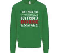 Non Voglio Essere Un Cavallo Da Equitazione Felpa Per Bambini