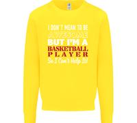 Non Voglio Essere Un Giocatore Di Basket Felpa Per Bambini