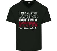 Non Voglio Essere Un Giocatore Di Basket Maglietta In Cotone A V Per Uomo