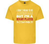 Non Voglio Essere Un Giocatore Di Rugby Maglietta Divertente In Cotone Per Uomo