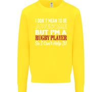 Non Voglio Essere Un Giocatore Di Rugby Maglione Divertente Per Bambini