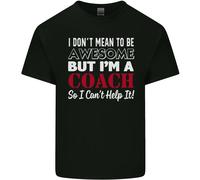 Non Voglio, Ma Sono Un Coach Di Rugby Per Bambini T-Shirt Ragazzi E Ragazze