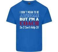 Non Voglio, Ma Sono Un Coach Di Rugby Per Bambini T-Shirt Ragazzi E Ragazze