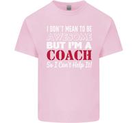 Non Voglio, Ma Sono Un Coach Di Rugby Per Bambini T-Shirt Ragazzi E Ragazze