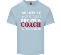 Non Voglio, Ma Sono Un Coach Di Rugby Per Bambini T-Shirt Ragazzi E Ragazze