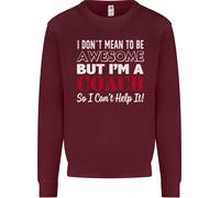 Non Voglio, Ma Sono Un Coach Di Rugby Uomo Sweatshirt Jumper